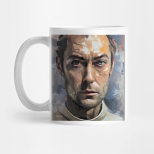 portrait of Jude Law Mug